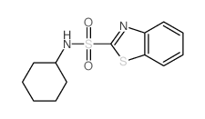 2-Benzothiazolesulfonamide,N-cyclohexyl- structure