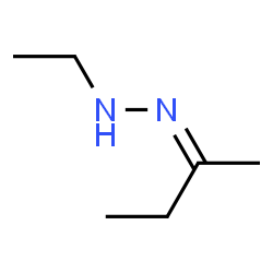 2-Butanone ethyl hydrazone Structure
