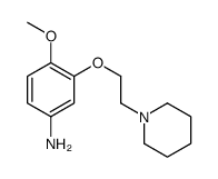4-甲氧基-3-(2-(哌啶-1-基)乙氧基)苯胺结构式