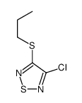 3-chloro-4-propylsulfanyl-1,2,5-thiadiazole结构式