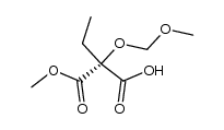 2-(methoxycarbonyl)-2-(methoxymethoxy)butanoic acid结构式