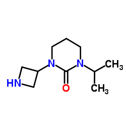 1-(3-Azetidinyl)-3-isopropyltetrahydro-2(1H)-pyrimidinone结构式