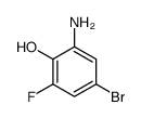 2-AMINO-4-BROMO-6-FLUOROPHENOL Structure