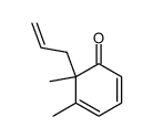 5,6-dimethyl-6-allcyclohexa-2,4-diene-1-one结构式