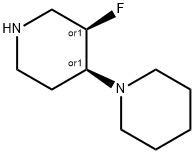 (3S,4R)-3-氟-1,4-联哌啶结构式