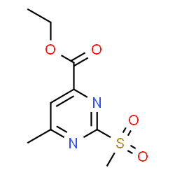 Ethyl 6-methyl-2-(methylsulfonyl)-4-pyrimidinecarboxylate picture