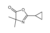 5(4H)-Oxazolone,2-cyclopropyl-4,4-dimethyl-(9CI) structure