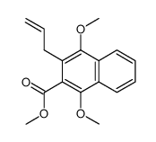 methyl (3-allyl-1,4-dimethoxynaphthalene-2-yl)carboxylate结构式