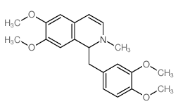 Isoquinoline,1-[(3,4-dimethoxyphenyl)methyl]-1,2-dihydro-6,7-dimethoxy-2-methyl- Structure