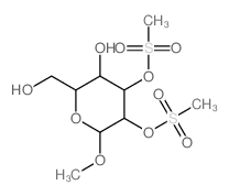 a-D-Glucopyranoside, methyl,2,3-dimethanesulfonate Structure