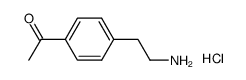 4-acetyl phenethylamine hydrochloride Structure