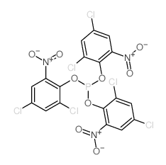 Phenol,2,4-dichloro-6-nitro-, phosphite (3:1) (ester) (8CI) Structure