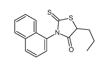 3-naphthalen-1-yl-5-propyl-2-sulfanylidene-1,3-thiazolidin-4-one Structure