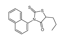 3-naphthalen-1-yl-5-propyl-2-sulfanylidene-1,3-thiazolidin-4-one结构式