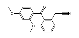 2-Cyanmethyl-2',4'-dimethoxy-benzophenon Structure