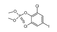 Thiophosphoric acid O-(2,6-dichloro-4-iodo-phenyl) ester O',O''-dimethyl ester Structure