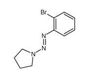 [(2-Bromophenyl)azo]pyrrolidine结构式