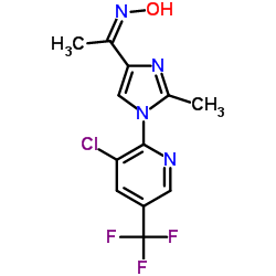(1Z)-1-{1-[3-Chloro-5-(trifluoromethyl)-2-pyridinyl]-2-methyl-1H-imidazol-4-yl}-N-hydroxyethanimine Structure