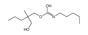 [2-(hydroxymethyl)-2-methylpentyl] N-pentylcarbamate Structure