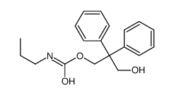 (3-hydroxy-2,2-diphenylpropyl) N-propylcarbamate结构式