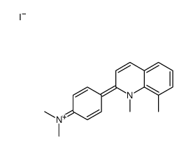 4-(1,8-dimethylquinolin-1-ium-2-yl)-N,N-dimethylaniline,iodide结构式