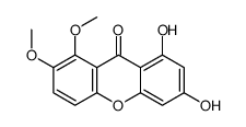 6,8-Dihydroxy-1,2-dimethoxy-9H-xanthen-9-one结构式
