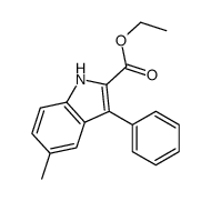 ethyl 5-methyl-3-phenyl-1H-indole-2-carboxylate Structure