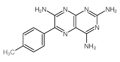 2,4,7-Pteridinetriamine,6-(4-methylphenyl)-结构式