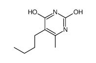 Uracil, 5-butyl-6-methyl- Structure
