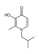 1-Isobutyl-3-hydroxy-2-methylpyrid-4-one Structure