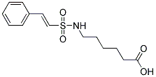 6-(2-PHENYL-ETHENESULFONYLAMINO)-HEXANOIC ACID结构式