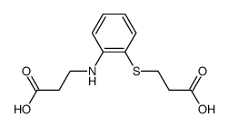 N-[2-(carboxyethylthio)phenyl]-β-alanine结构式