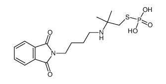 Thiophosphorsaeure-S-<α-(4-phthalimido-butylamino)-isobutylester>结构式