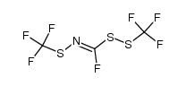 1-[(Trifluoromethyl)dithio]-N-[(trifluoromethyl)thio]formimidic acid fluoride结构式