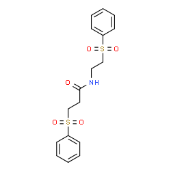 3-(Phenylsulfonyl)-N-[2-(phenylsulfonyl)ethyl]propanamide structure