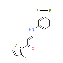 1-(3-CHLORO-2-THIENYL)-3-[3-(TRIFLUOROMETHYL)ANILINO]-2-PROPEN-1-ONE structure