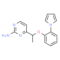 4-(1-[2-(1H-PYRROL-1-YL)PHENOXY]ETHYL)-2-PYRIMIDINAMINE结构式