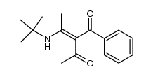 3-benzoyl-4-(t-butylamino)-3-penten-2-one结构式