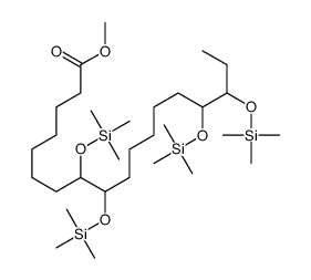 8,9,15,16-Tetrakis[(trimethylsilyl)oxy]octadecanoic acid methyl ester结构式
