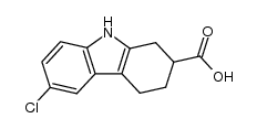 6-chloro-2,3,4,9-tetrahydro-1H-carbazole-2-carboxylic acid结构式