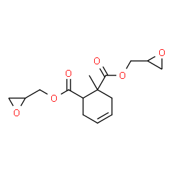 bis(oxiranylmethyl) methylcyclohex-4-ene-1,2-dicarboxylate Structure