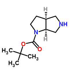 (3aS, 6aS)-Hexahydro-pyrrolo[3,4-b]pyrrole-1-carboxylic acid tert-butyl ester structure