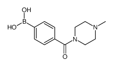 4-(4-METHYLPIPERAZINE-1-CARBONYL)PHENYLBORONIC ACID structure