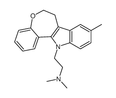 6,7-Dihydro-9-methyl-N,N-dimethyl-12H-[1]benzoxepino[5,4-b]indole-12-ethanamine Structure