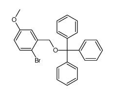 1-bromo-4-methoxy-2-(trityloxymethyl)benzene Structure