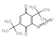 2,5-Cyclohexadiene-1,4-dione,3-azido-2,5-bis(1,1-dimethylethyl)-结构式