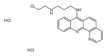 N'-benzo[b][1,10]phenanthrolin-7-yl-N-(2-chloroethyl)propane-1,3-diamine,dihydrochloride结构式