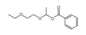 1-Benzoyloxy-1-(2-ethoxy-ethoxy)-ethan结构式