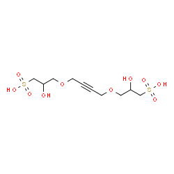 3,3'-[2-butyne-1,4-diylbis(oxy)]bis[2-hydroxypropanesulphonic] acid Structure