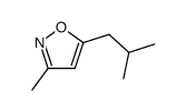 3-methyl-5-(2-methylpropyl)-1,2-oxazole结构式